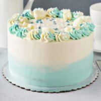 Floral Vanilla Cream Cake